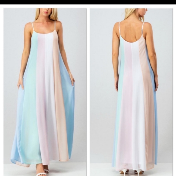 Multi Stripe Maxi Dress - Picture 4 of 5